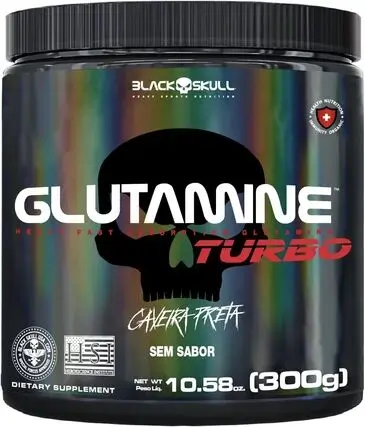 Black Skull Glutamine Turbo Caveira Preta
