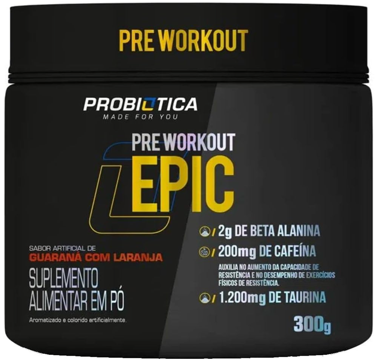 Probi&oacute;tica Epic Pr&eacute;-Workout